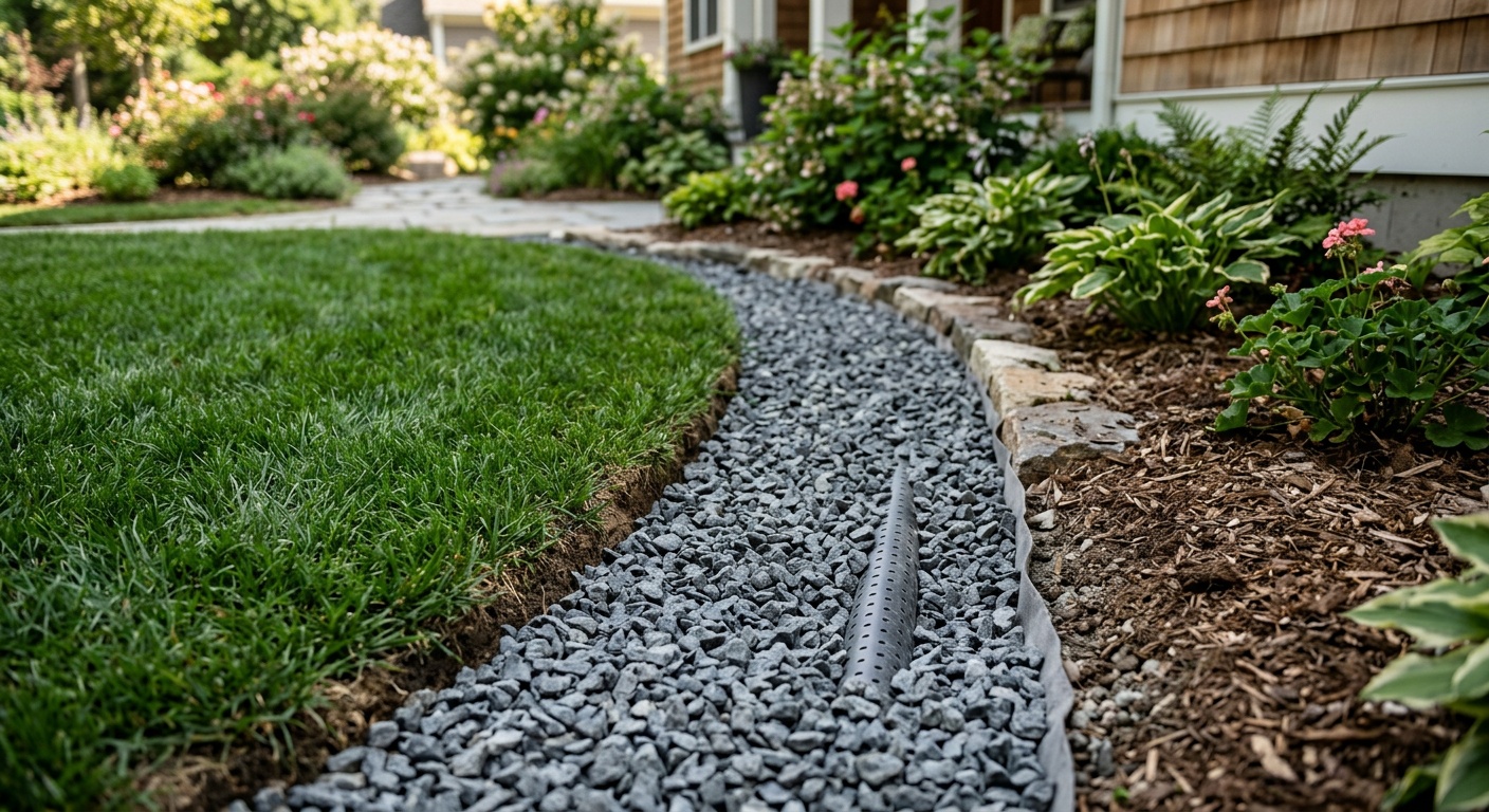 Smart outdoor drainage system
